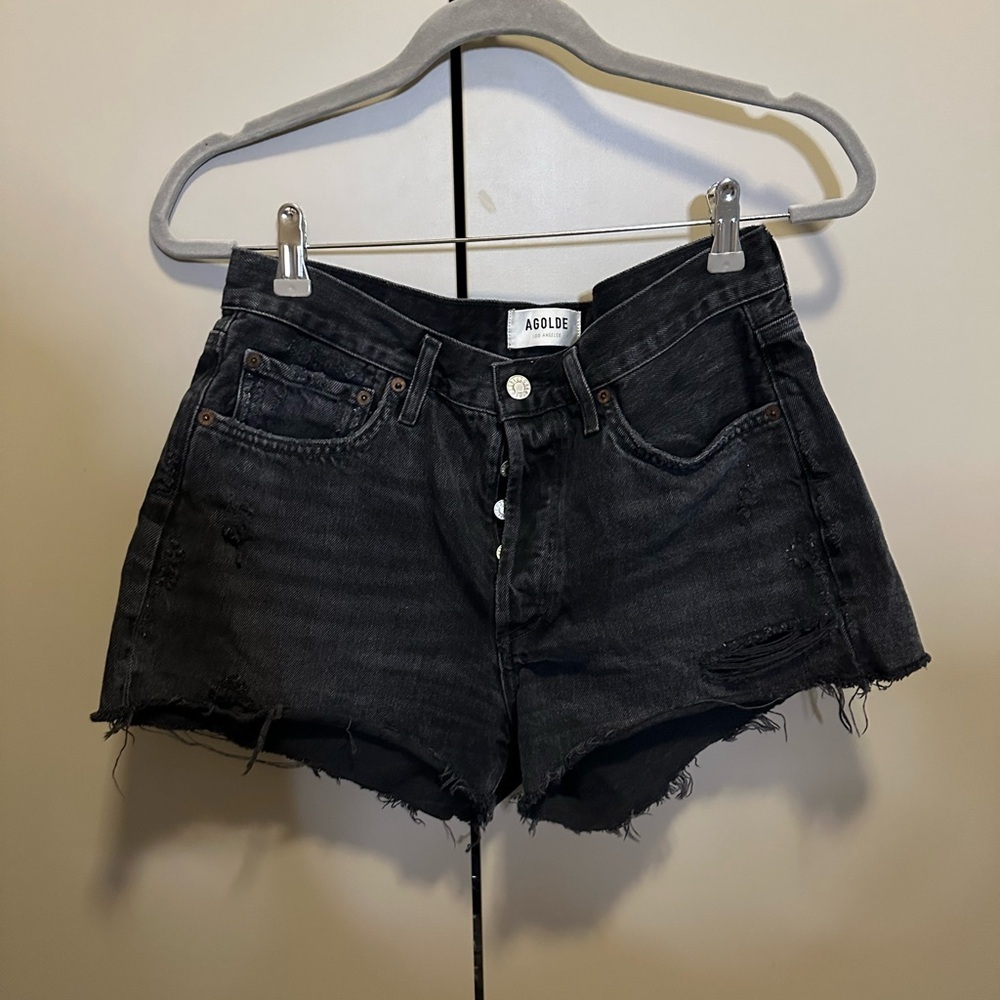 AGOLDE Parker Cut Off Shorts Size 27 - Picture 5 of 11